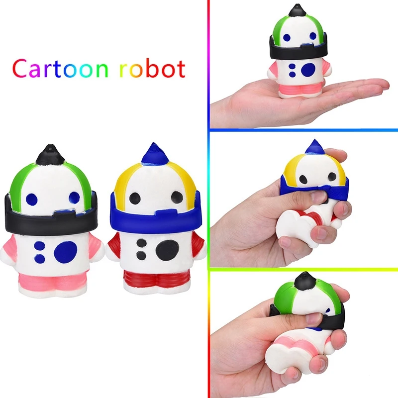 Kawaii Squishy мягкий мультяшный космический робот Ароматические сжимаемые медленно
