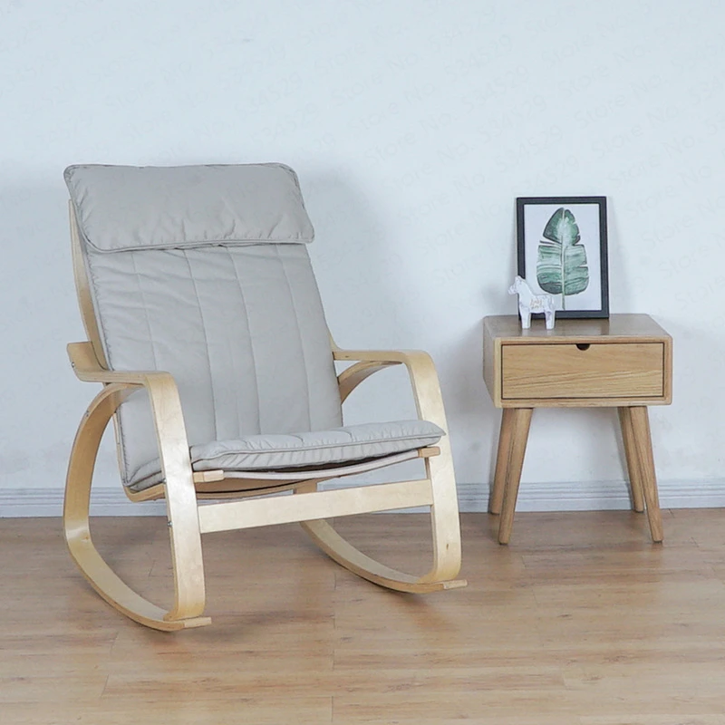 Скандинавский кресло качалка ленивый стул для балкона отдыха беременных