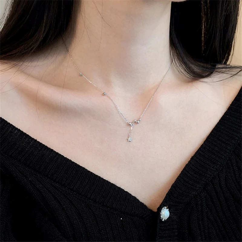 Лидер продаж ожерелье с подвеской в Корейском стиле черным Цирконом и золотыми