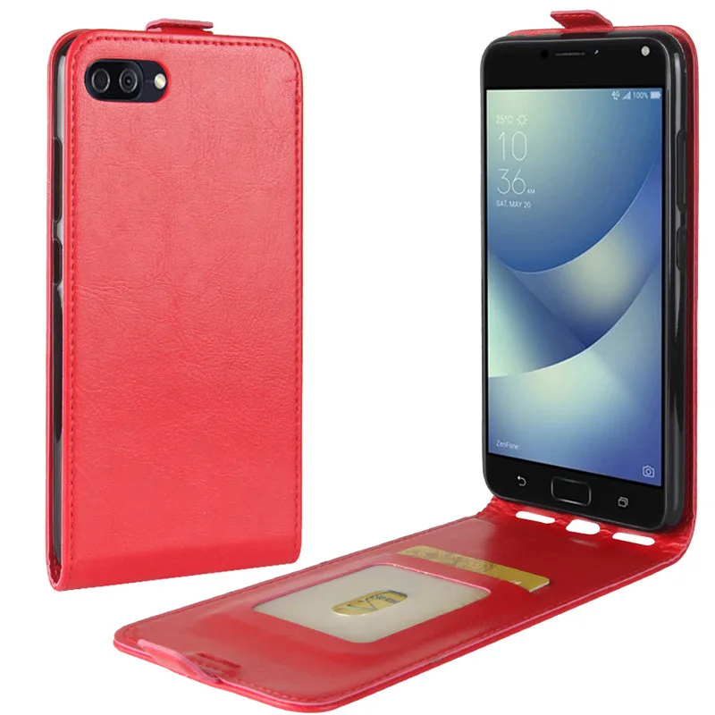 Чехол-книжка из искусственной кожи для Asus ZenFone 4 Max ZC554KL X00ID ZC 554KL ZC554 554 KL | Мобильные