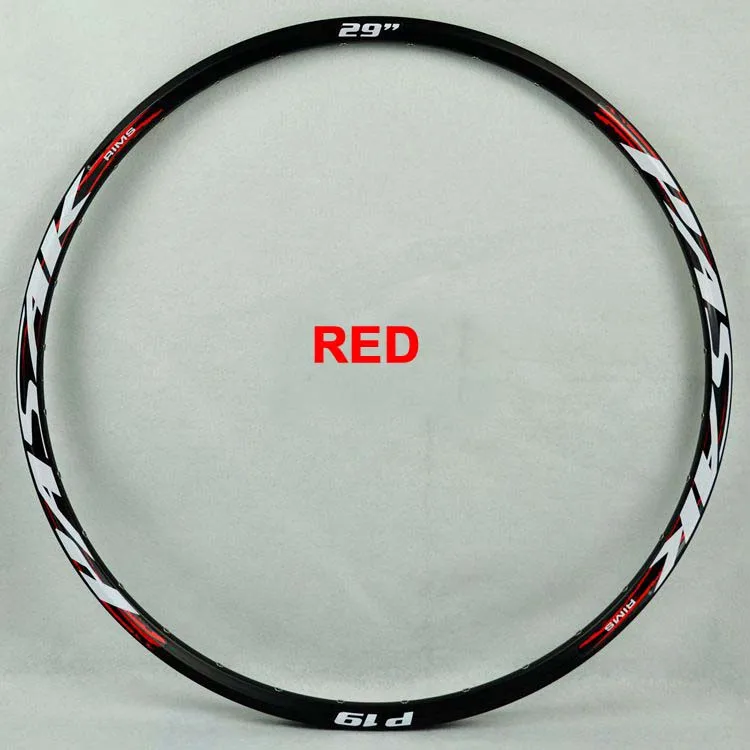 27.5in 24Holes Red 2 MTB диски горный велосипед обод круг Aro cerchioni цикл 26er 27,5 er 29er дисковый тормоз велосипед Velgen Jantes кольцо felgen 24 32 отверстия - Цвет: 27.5in 24Holes Red 2