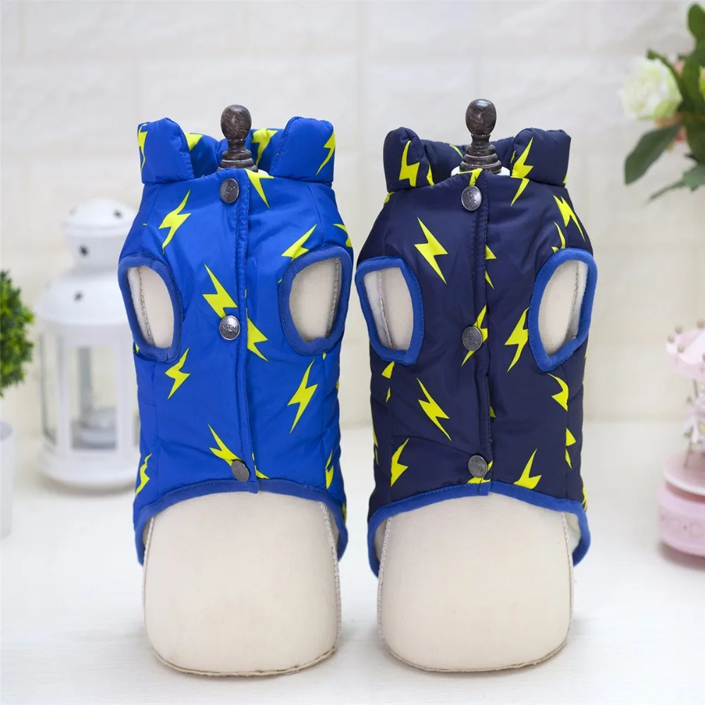 A75 зимний теплый мягкий жилет пальто модный пуховик с молнией и рисунком щенка