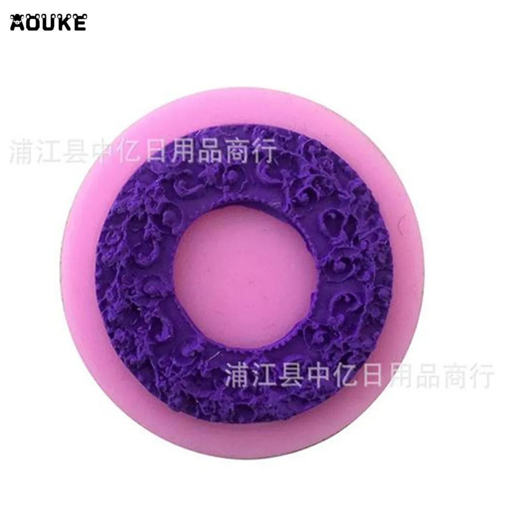 Восстановление древних способов узор 3D Круг Силиконовые формы кондитерские