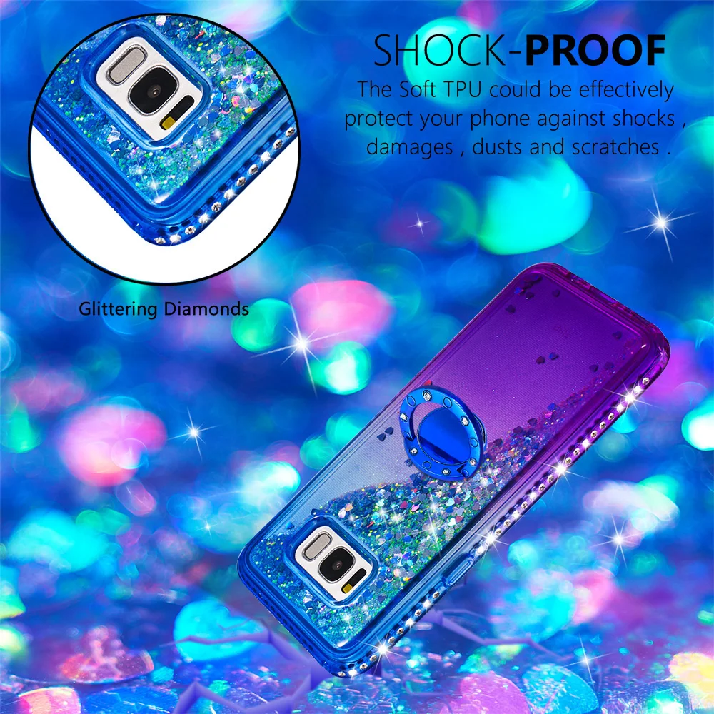 Зыбучие пески bling чехол для телефона samsung Galaxy S8 plus TPU задняя крышка G955F G955FD 6 2&quot |