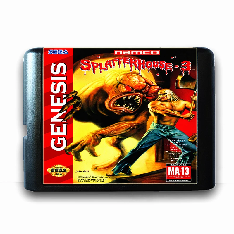 

Splatterhouse 3 for 16 bit Sega MD Game Card for Mega Drive for Genesis Video Game Console PAL USA JAP