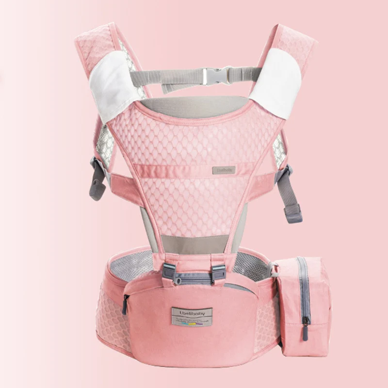 pink Honeylulu летняя дышащая Сумка-кенгуру слинг для новорожденных кенгуру для детей съемный мешок для хранения эргорюкзак кенгуру Хипсит - Цвет: pink