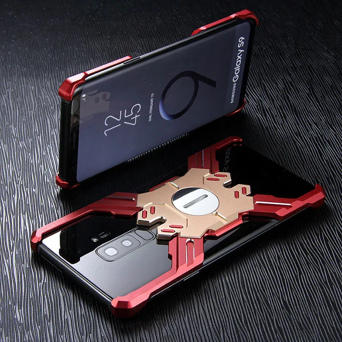 Red Gold Чехол для samsung S9 Plus, Роскошный Жесткий металлический алюминиевый сплав, противоударный защитный бампер, чехол для телефона, задняя крышка для samsung S9 - Цвет: Red Gold