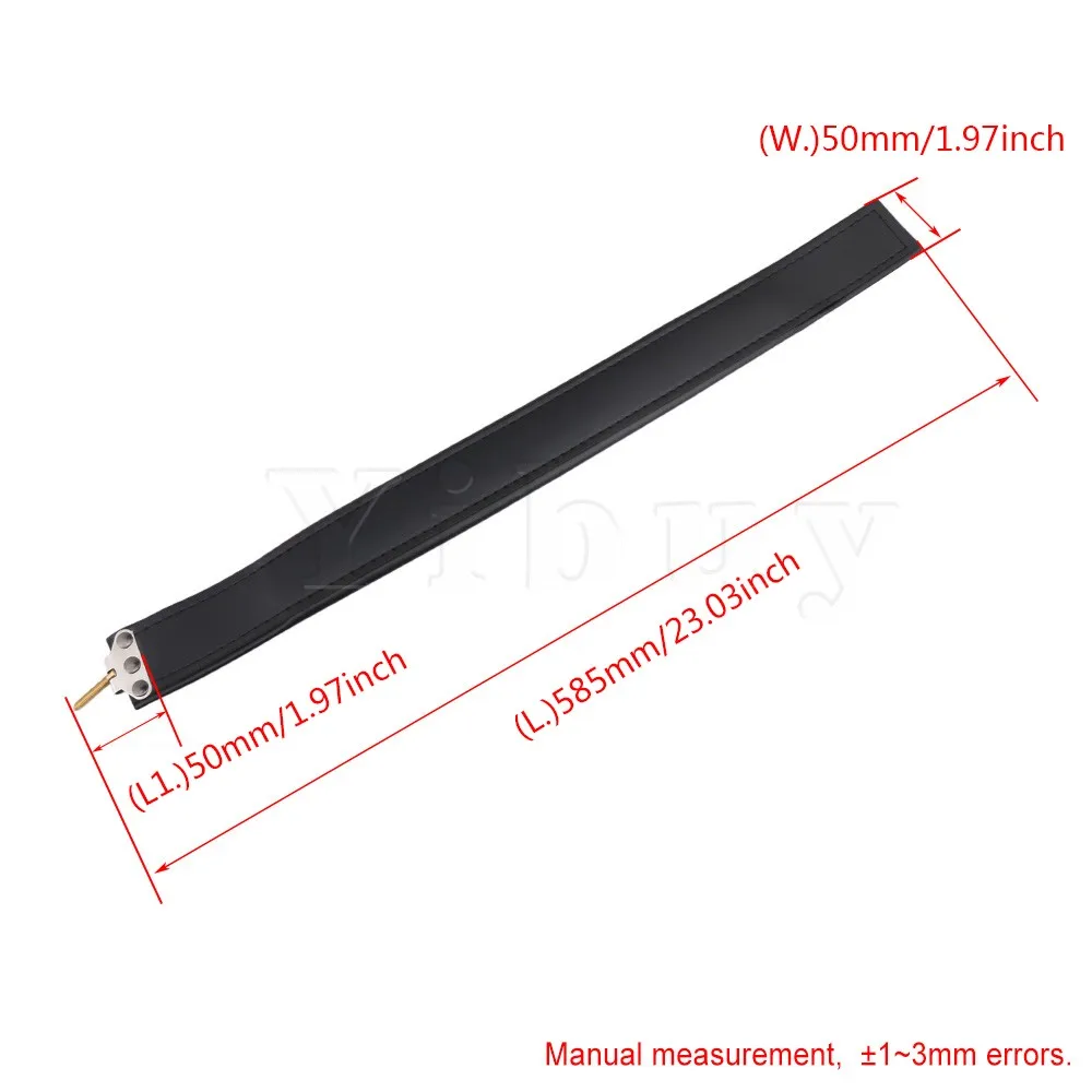 Yibuy черные кожаные ремни с мягкой подкладкой для левшей 59 5 х4 2 Х0 6 см3 120 басов|bass