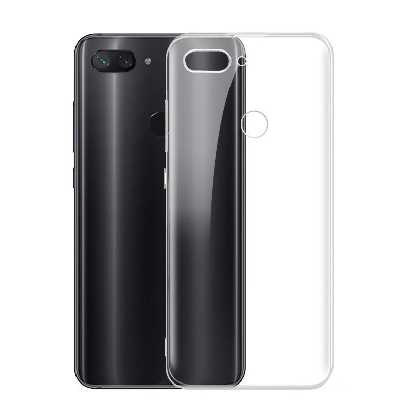 Прозрачный чехол для xiaomi mi8lite 8se 5S 5 sPIus Мягкий защитный силиконовый телефона