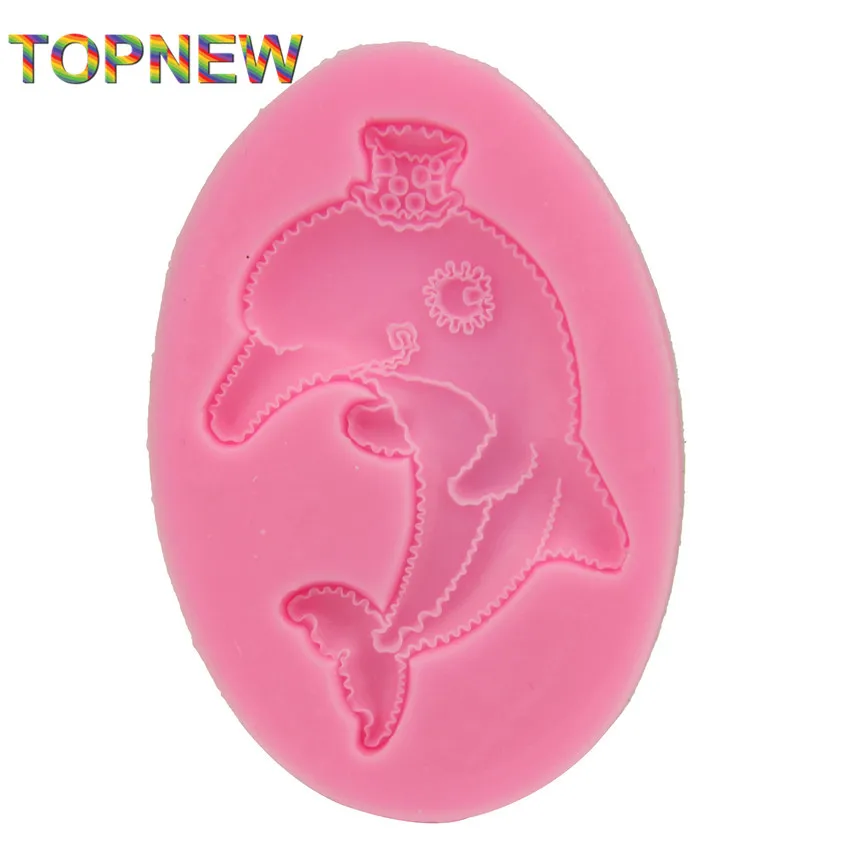 Силиконовая форма в виде дельфина для пищевых продуктов инструмент украшения