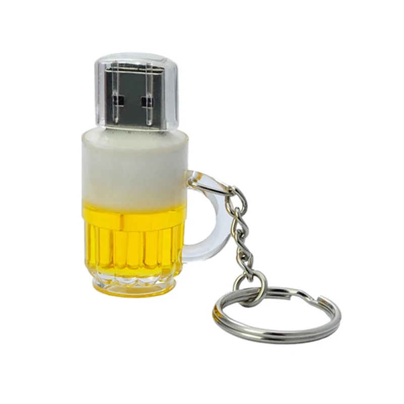 Reboto маленькая бутылка пивной чашки USB флешка брелок 4 ГБ 8 16 32 мини usb флэш