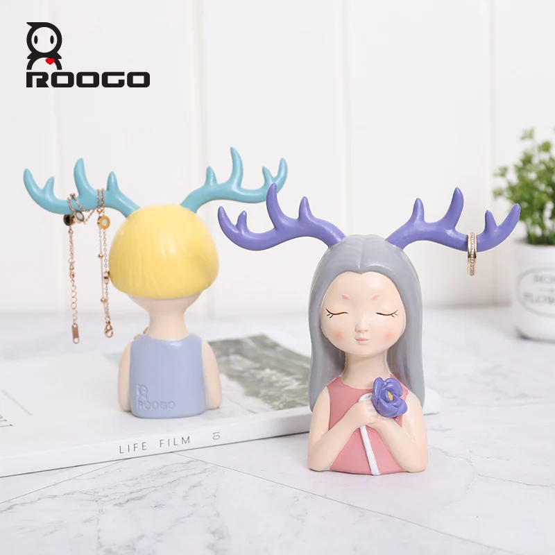 ROOGO аксессуары для украшения дома фигурка современные поделки из смолы милая