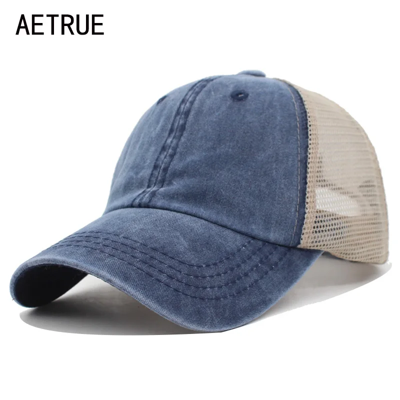 

Бейсболка AETRUE, летняя кепка для женщин и мужчин, Кепка-Снэпбэк в стиле хип-хоп с сеточкой и регулируемыми костями, головные уборы для мужчин ...