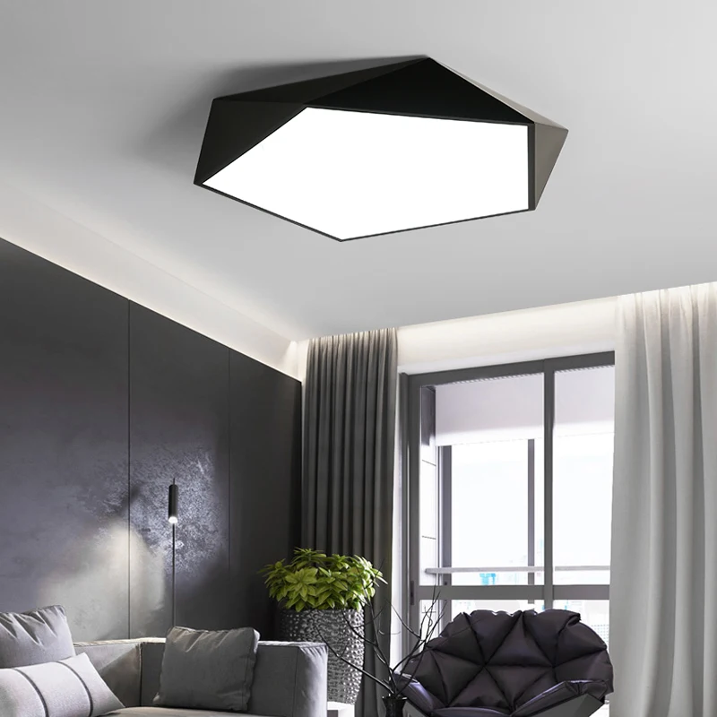 Black or white Dia30/40/50/60cm Modern LED ceiling lights Round 5CM simple deco fixtures study bedroom diningroom ceiling lamp