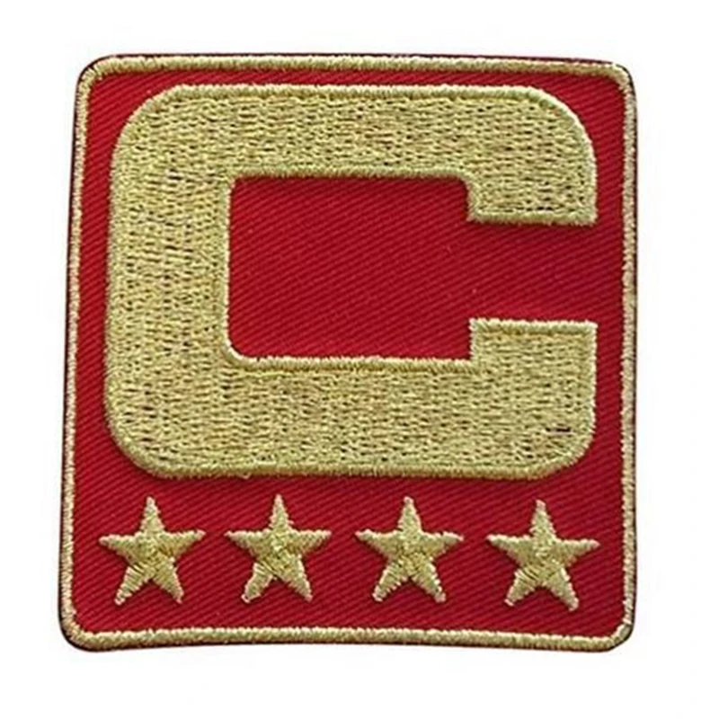 Капитан знак C патч железо или шитье для футбола, из Джерси Бейсбол Футбол Хоккей Лакросс Баскетбол табличка патч