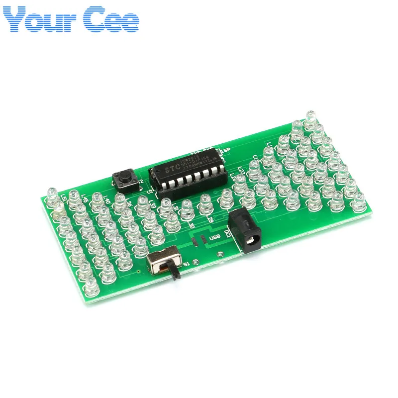 

5 pcs Hourglass DIY Electronics Design Timekeeping Funny Electronic Production Kit with LED