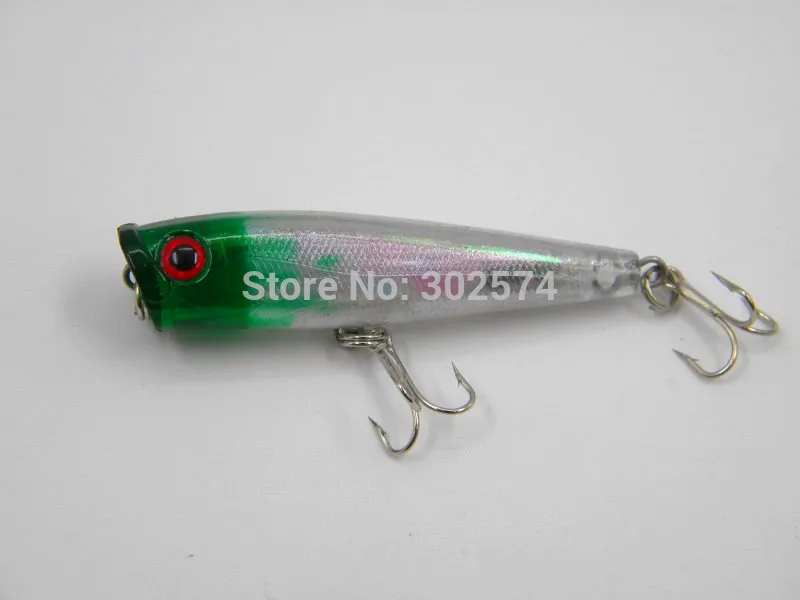 4 шт./лот лазер пластиковые рыболовные приманки рыбы искусственный поппер япония
