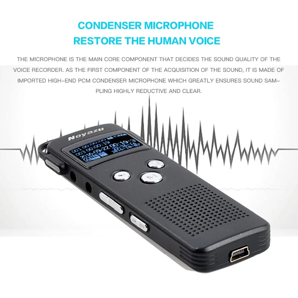 16G 108Hr WAV диктофон Цифровой диктофон микрофон Поддержка телефонная запись портативный профессиональный аудио рекордер ручка