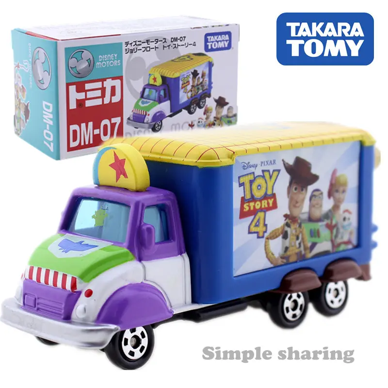 Takara Tomy Tomica машинок пиксара и Disney моторы DM 07 мультфильма История игрушек 4 мини