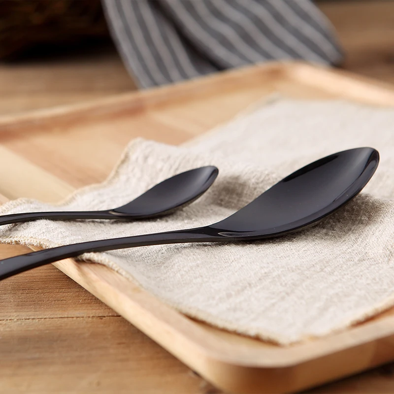 Набор столовых приборов из нержавеющей стали 4 шт./компл.|fork knife|tableware setblack cutlery |