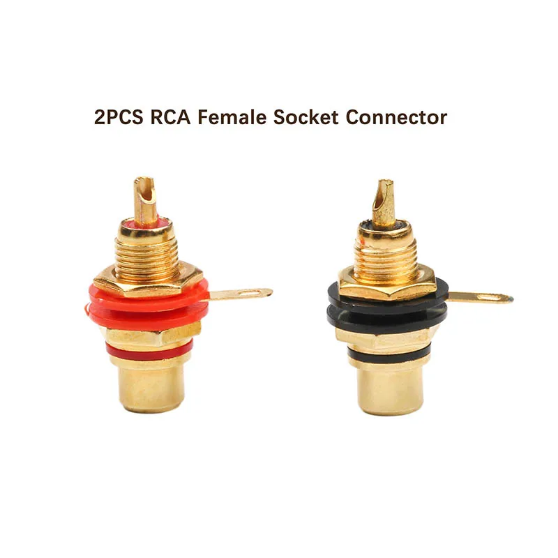 2CPs RCA гнездовой разъем шасси|Соединители| |