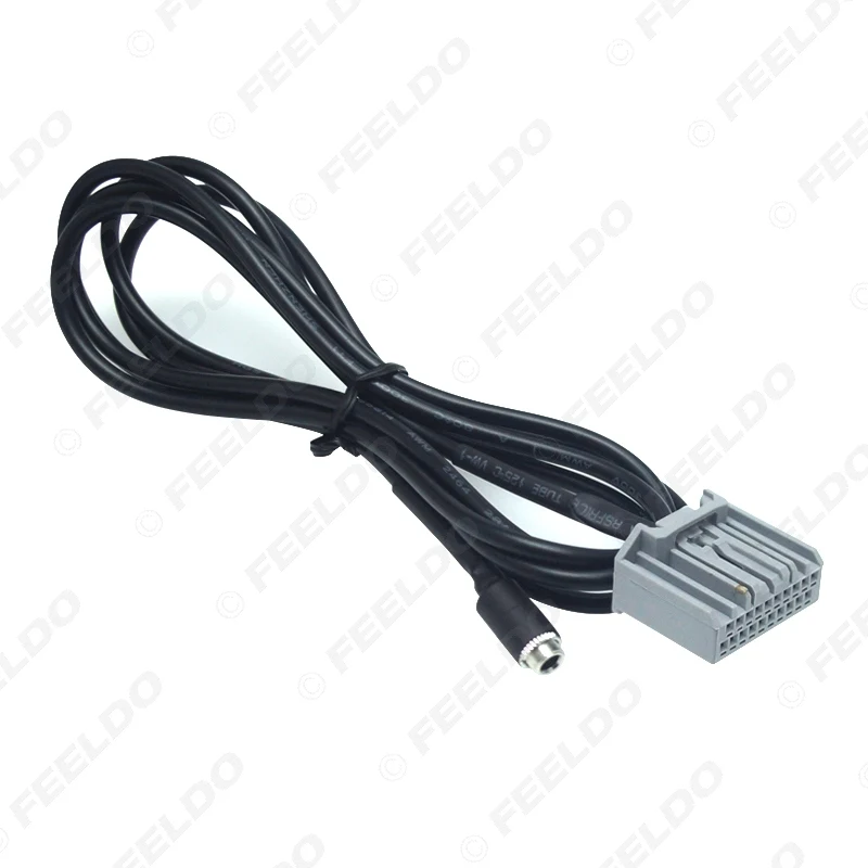 FEELDO Car Audio 3.5mm Female Plug AUX Wire For Honda CRV Civic Accord In Input Interface Adapter Cable #HQ6052 | Автомобили и