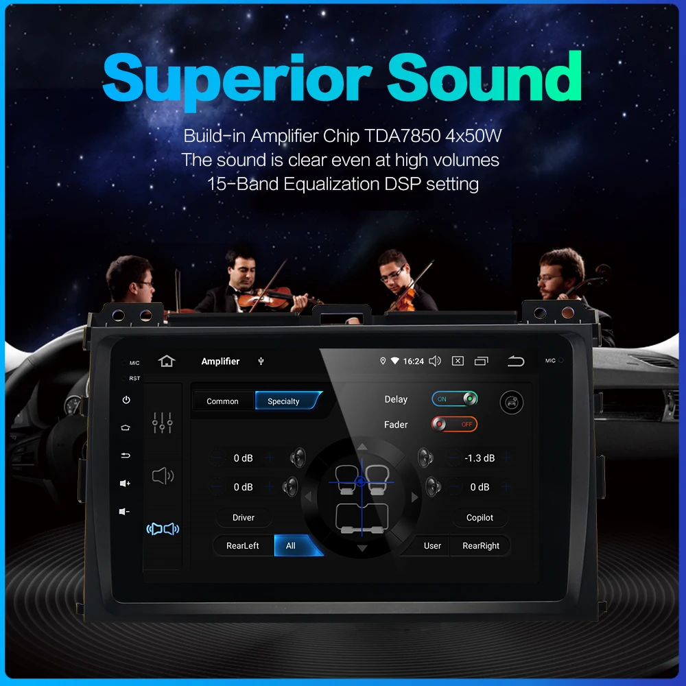 Dasaita Android 9,0 DSP 1din автомобиль радио для Toyota Prado 120 2004 2005 2006 2007 2008 2009 " ips экрана навигация gps 4 Гб Оперативная память
