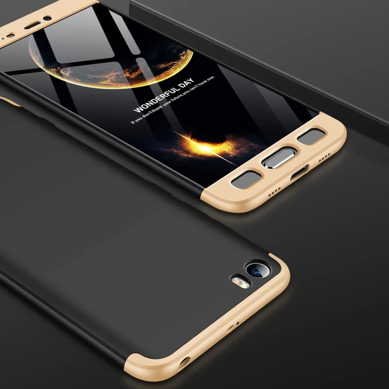 Gold Black Gold GKK чехол 3 в 1 для Xiaomi Redmi Go чехол 360 полная защита противоударный Матовый Жесткий чехол для Xiaomi Redmi Go чехол Coque - Цвет: Gold Black Gold
