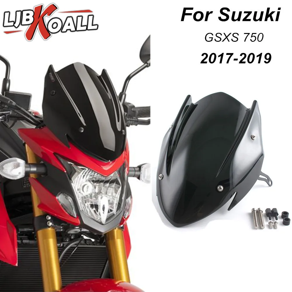 Для Suzuki GSX-S750 GSXS750 GSXS 750 ветровой экран лобовое стекло экран с кронштейном аксессуары для мотоциклов