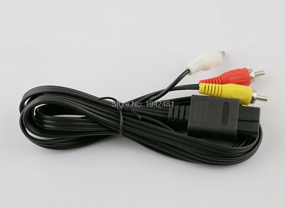 10 шт. высококачественный 180 см 6 футов AV TV RCA видеокабель для игрового кубика SNES