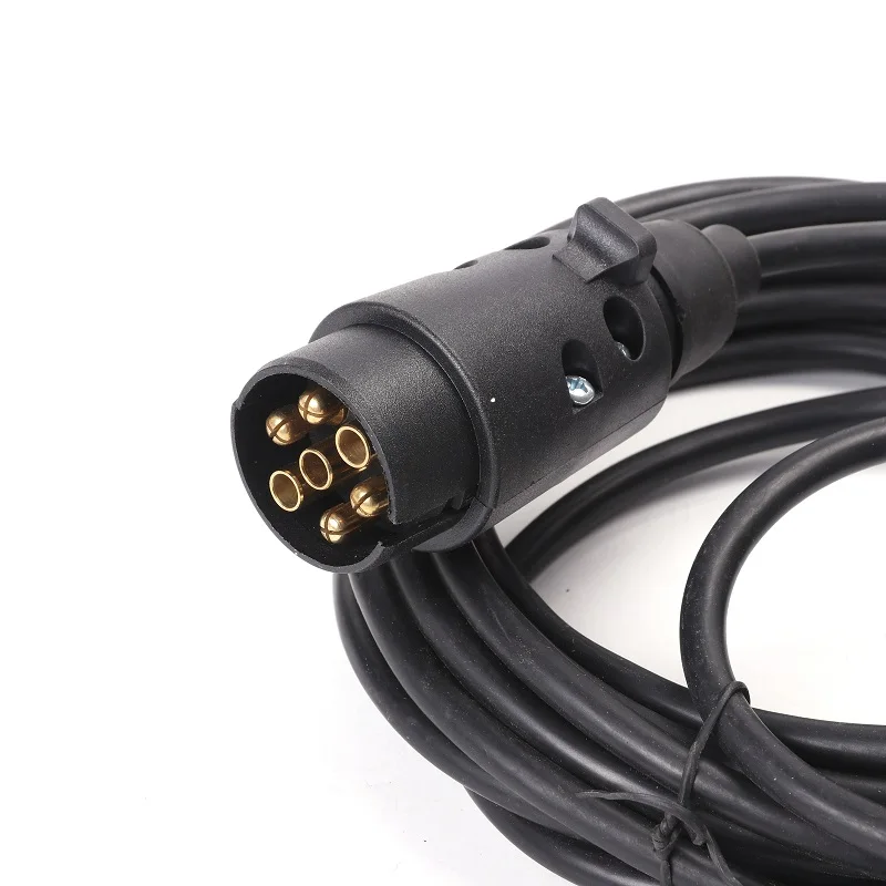 12 V 7 Pin пластиковый прицеп мужские вилки с 6 M pin прямой кабель для лодки караван