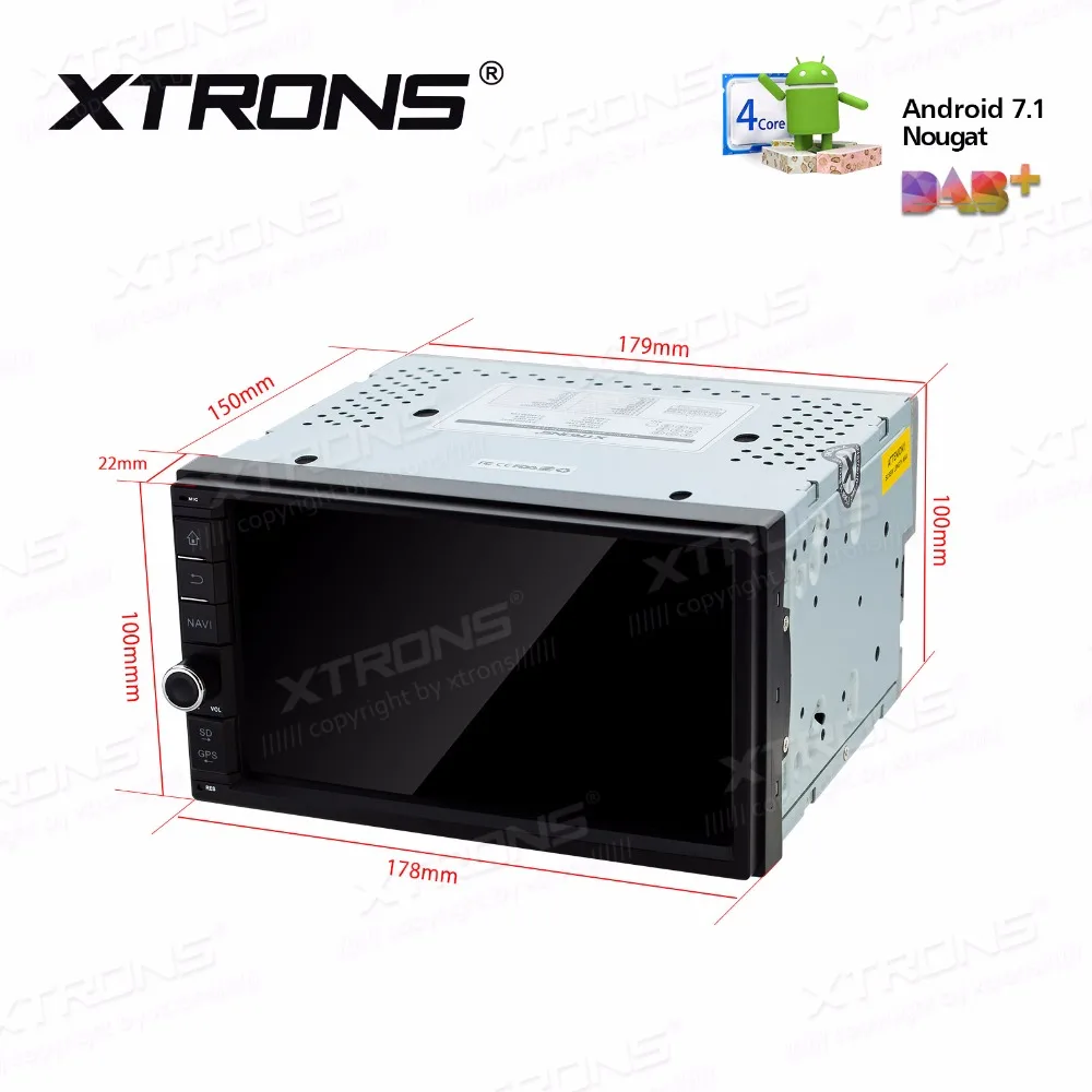 XTRONS 7 дюймов Android 1 радио в тире Универсальный Автомобильный Стерео Авторадио