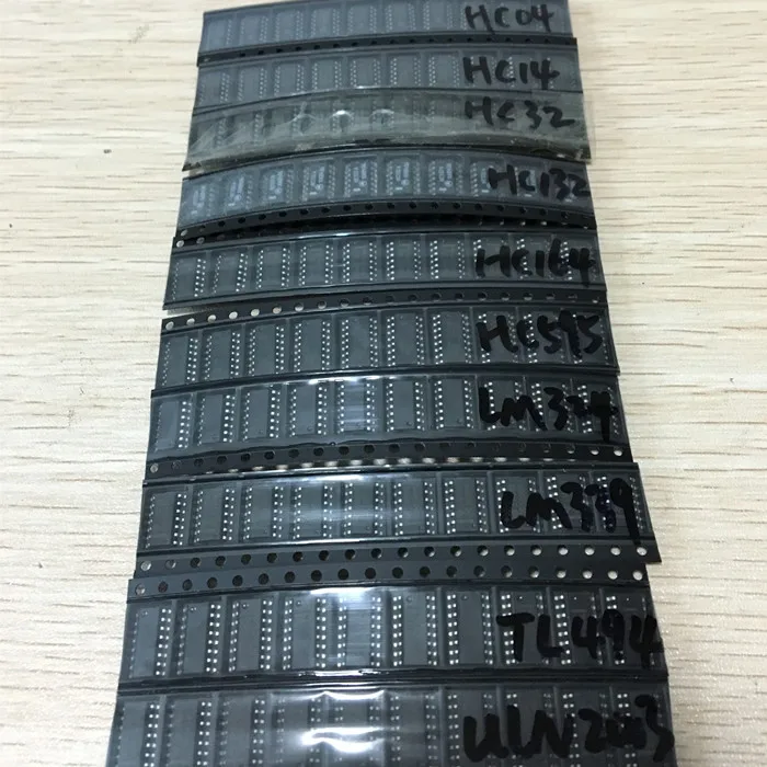 (14-05) Стандартное использование SMD IC 74HC04D 74HC14D 74HC595D 74HC164 LM324 74HC132 74HC32 LM339 TL494 ULN2003 sop14