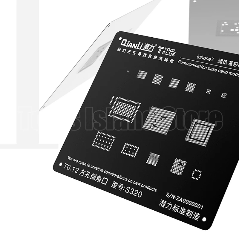 QIANLI 3D черная стальная сетка для iphone 8p 8 7p 7 6sp 6p 6s 6 5S 5 универсальная