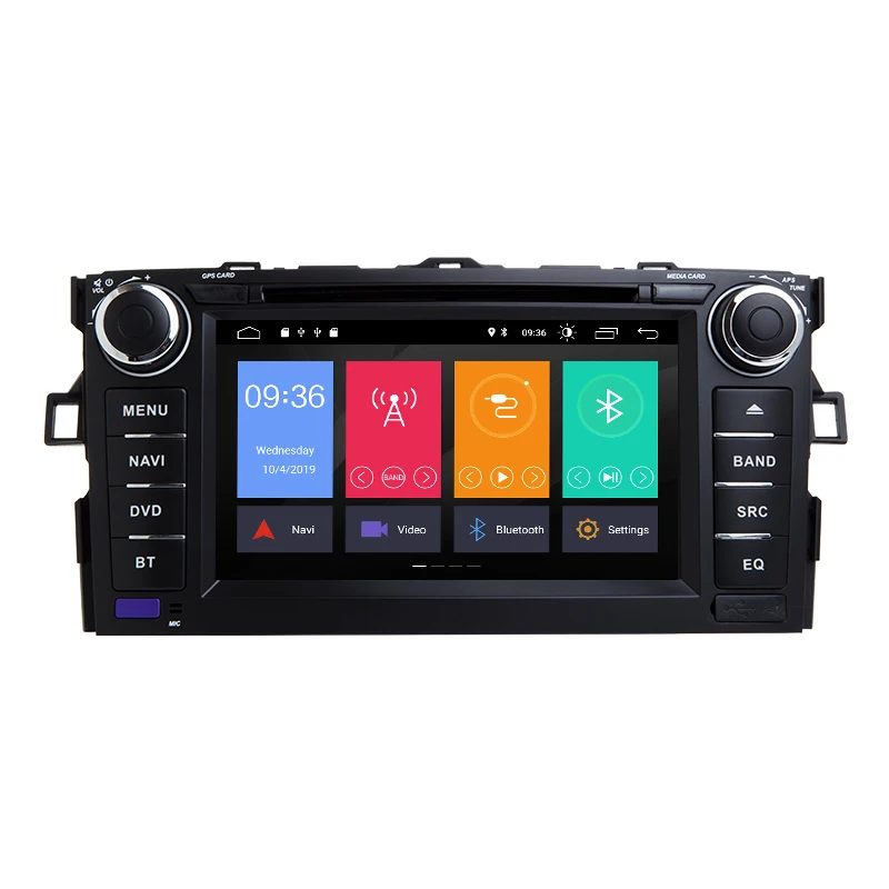 Автомобильный DVD-плеер IPS 2 din Android 10 для TOYOTA AURIS Altis COROLLA 2012 2013 GPS Радио Навигация