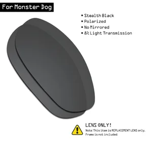 Поляризованные солнцезащитные очки SmartVLT, Сменные линзы для Oakley Monster Dog - Stealth Black