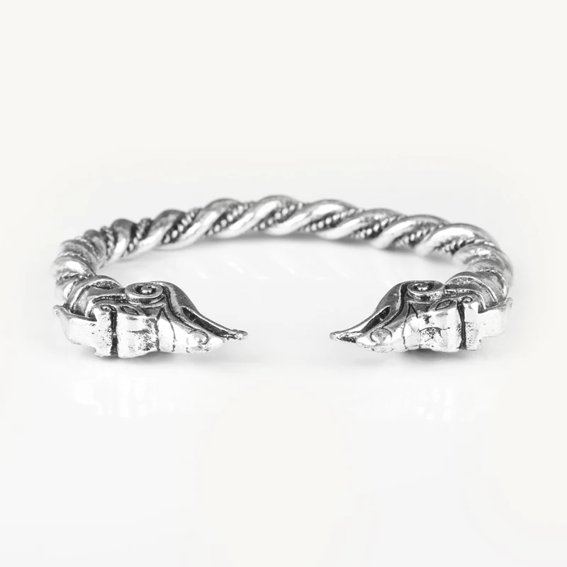 Dongsheng Jewelry браслет и древних цвет голова дракона Viking скандинавской ювелирные