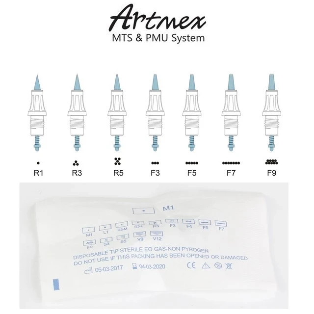 30 шт. нано микро иглы R1 B1 R3 F3 R5 F5 F7 для Artmex V8 V6 V3 игольчатые картриджи МТС пму полуперманентный макияж татуировки