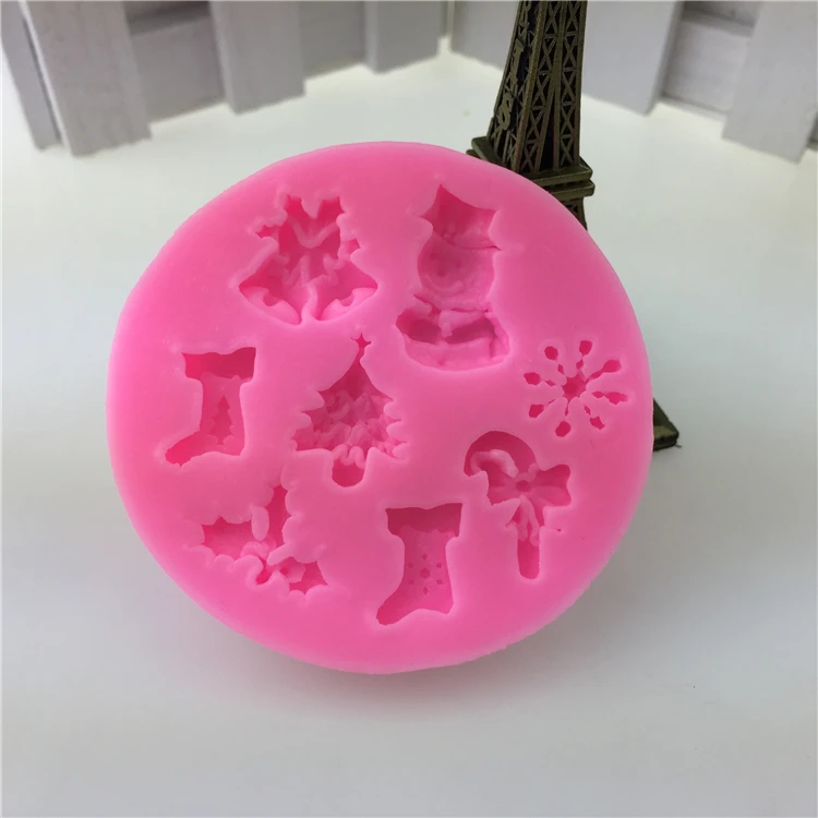 Рождественский снеговик снежинки Рождественская елка чулки колокольчики