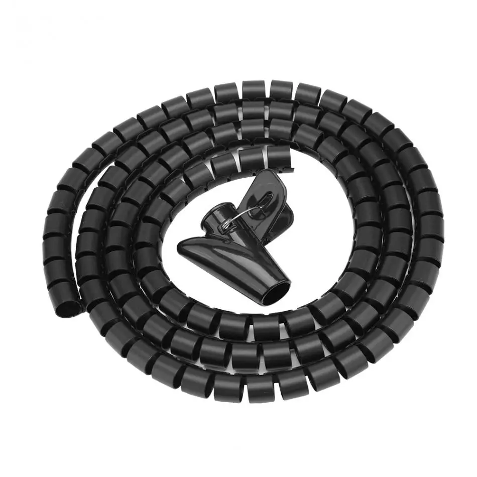 Гибкая спиральная трубка органайзер для кабеля протектор проводов устройство