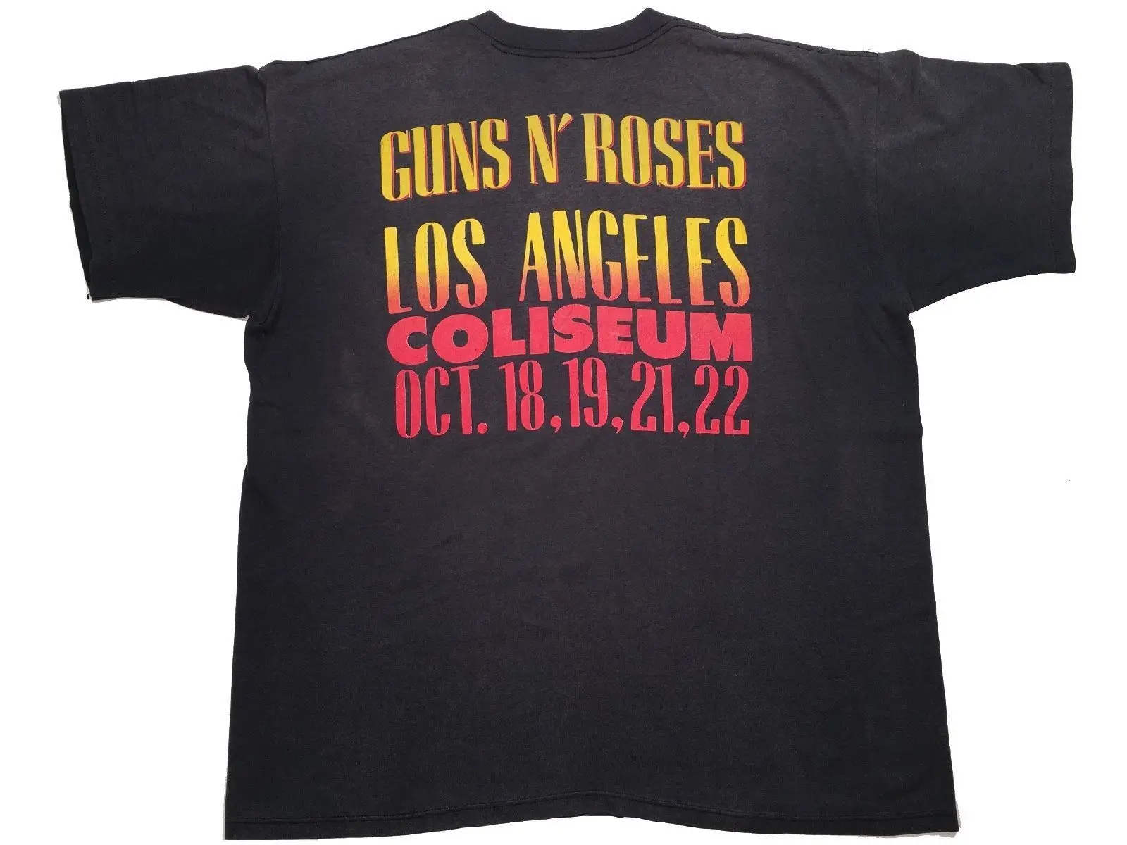 &quotGuns N Roses 1989 Stoned в La Tour футболка редкие старинные ретро рок-концерт | Мужская
