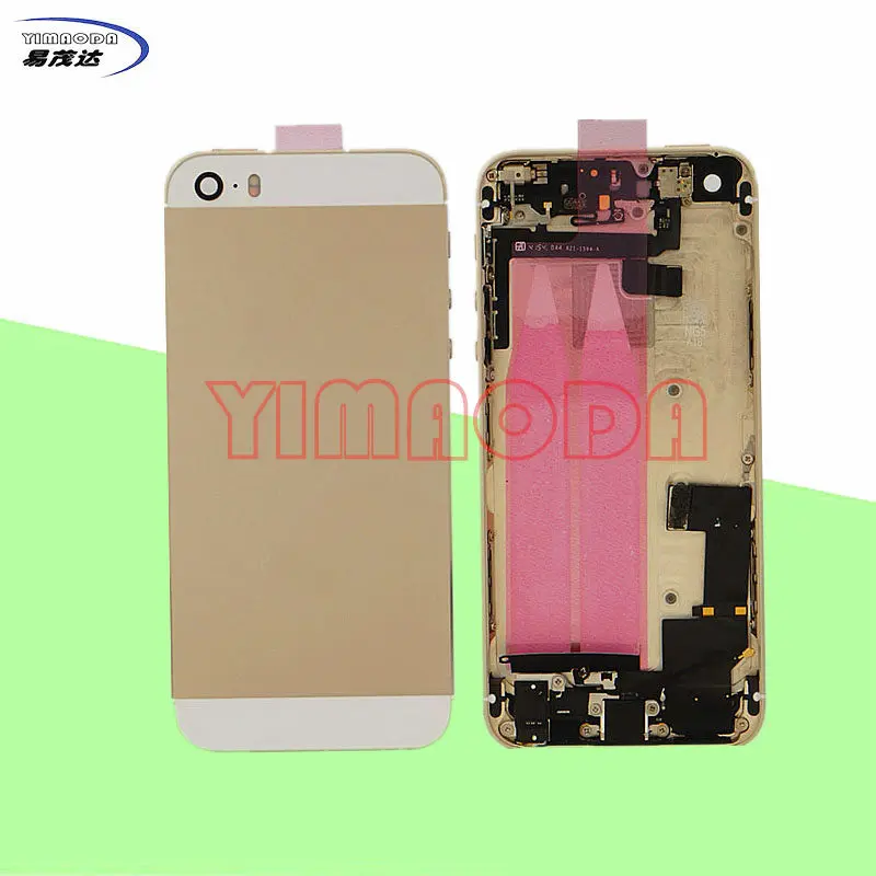 Класс ААА Новое Полное Полный Жилищно Для iPhone 5S Назад металлический Корпус