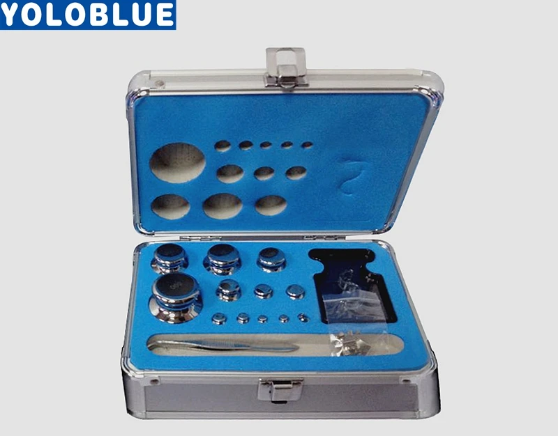

M1 grade 1mg-500g stainless steel weight balance calibration weight Kit Set
