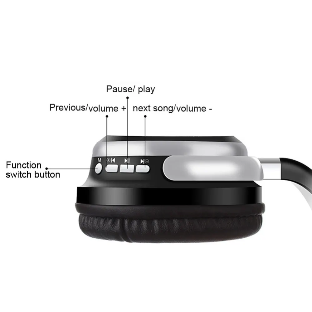 20m Bluetooth Headset Hands-free studio game headphones Wireless Headsets Earbud for iPhone Xiaomi 3.5mm audio jack Earphone | Электроника