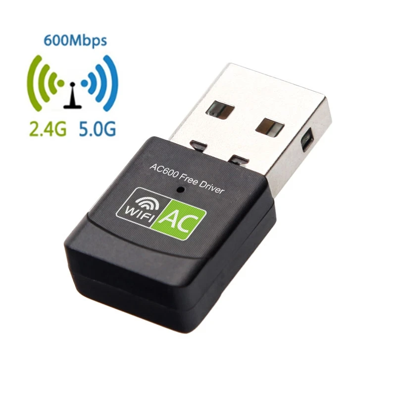 Беспроводной USB WiFi адаптер 600 Мбит/с AC Wi Fi приемник 2 4G 5G сетевая карта беспроводной