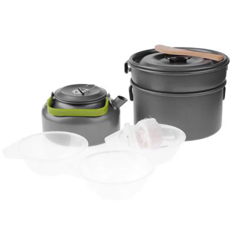 Набор для кемпинга на открытом воздухе чайный сервиз набор 2-3 человек горшок и