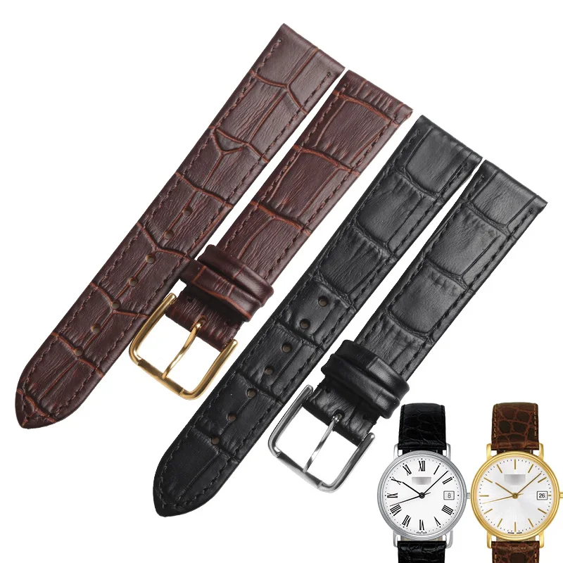 Ремешок WENTULA для tissot T52 из телячьей кожи мужской браслет натуральной воловьей