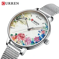 2020 curren ladies quartz watch for women fashion casual dress ultra thin clocks retro elegant and refined romantic style watch