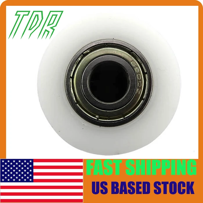 

STOCK IN USA 10mm Wheel Spare Chain Roller Tensioner Chain Guide Scroll White A2