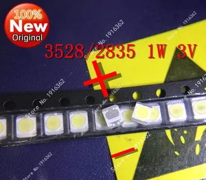 200 шт.лот для LG SMD LED 3528 2835 1 Вт 3 в, холодный белый для подсветки телевизораЖК-дисплея
